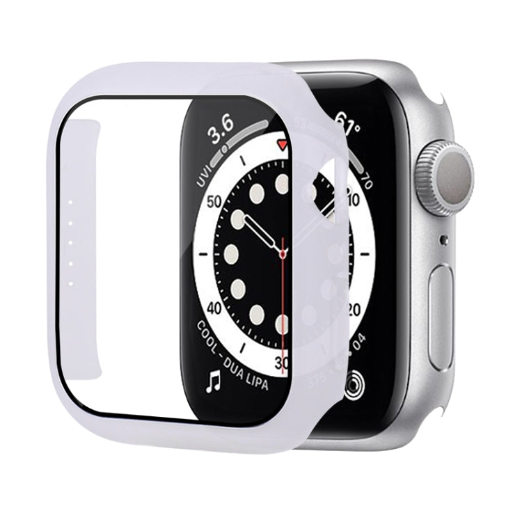 Capa Protetora Antichoque em PC com Filme de Vidro Temperado, Para Apple Watch Series 9 / 8 / 7 41mm, Para Apple Watch Series 9 / 8 / 7 45mm, Para Apple Watch Series 8 / 7 41mm