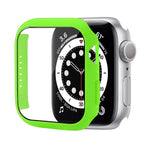 Capa Protetora Antichoque em PC com Filme de Vidro Temperado, Para Apple Watch Series 9 / 8 / 7 41mm, Para Apple Watch Series 9 / 8 / 7 45mm, Para Apple Watch Series 8 / 7 41mm