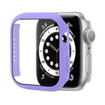 Capa Protetora Antichoque em PC com Filme de Vidro Temperado, Para Apple Watch Series 9 / 8 / 7 41mm, Para Apple Watch Series 9 / 8 / 7 45mm, Para Apple Watch Series 8 / 7 41mm