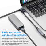 Cabo de extensão de dados USB-C / Tipo-C em ângulo macho para USB-C / Tipo-C fêmea de 100W com função completa, 0,2m, 0,5m, 1m, 1,5m
