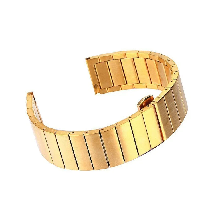 For Samsung Smart Watch One-bead Steel Butterfly Buckle Replacement Strap Watchband, 18mm, 20mm, 22mm