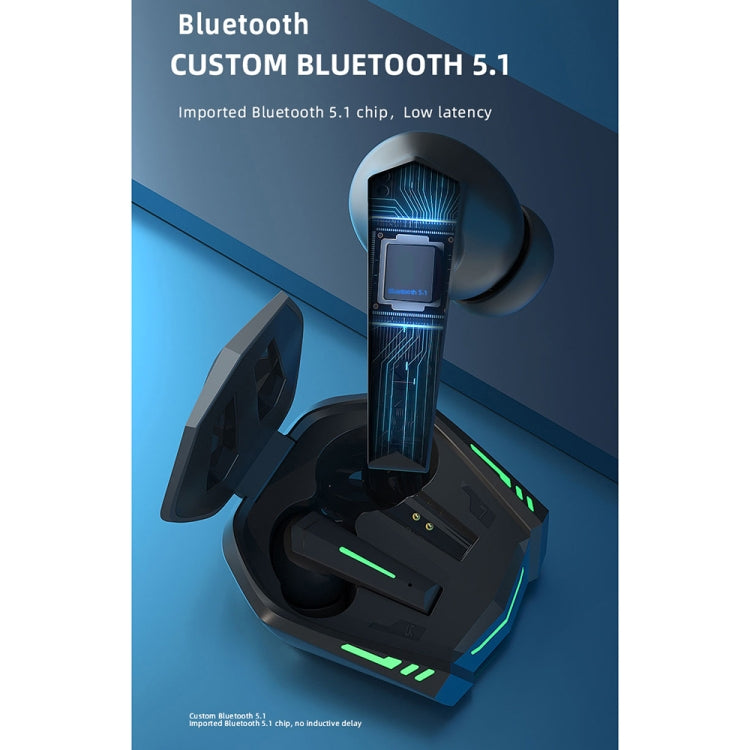 Auricular Bluetooth Original Lenovo XT80 TWS para Jogos / Música com Modo Duplo, Luz Respiratória e Caixa de Carregamento