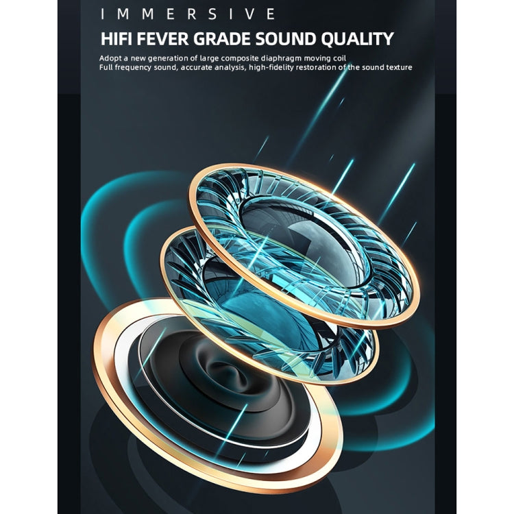 Auricular Bluetooth Original Lenovo XT80 TWS para Jogos / Música com Modo Duplo, Luz Respiratória e Caixa de Carregamento