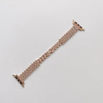Pulseira de Substituição para Pulso em Metal com Diamantes Completos em Losango + Capa Para Apple Watch Series, Para Apple Watch Series 6 / 5 / 4 / Watch SE 40mm, Para Apple Watch Series 6 / 5 / 4 / Watch SE 44mm, 3 & 2 & 1 42mm, 3 & 2 & 1 38mm