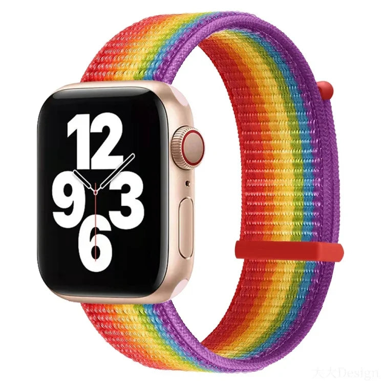 Pulseira de Substituição com Fecho de Gancho e Loop em Duas Secções para Apple Watch Series, 7 41mm / 6&SE&5&4 40mm / 3&2&1 38mm, 7 45mm / 6&SE&5&4 44mm / 3&2&1 42mm