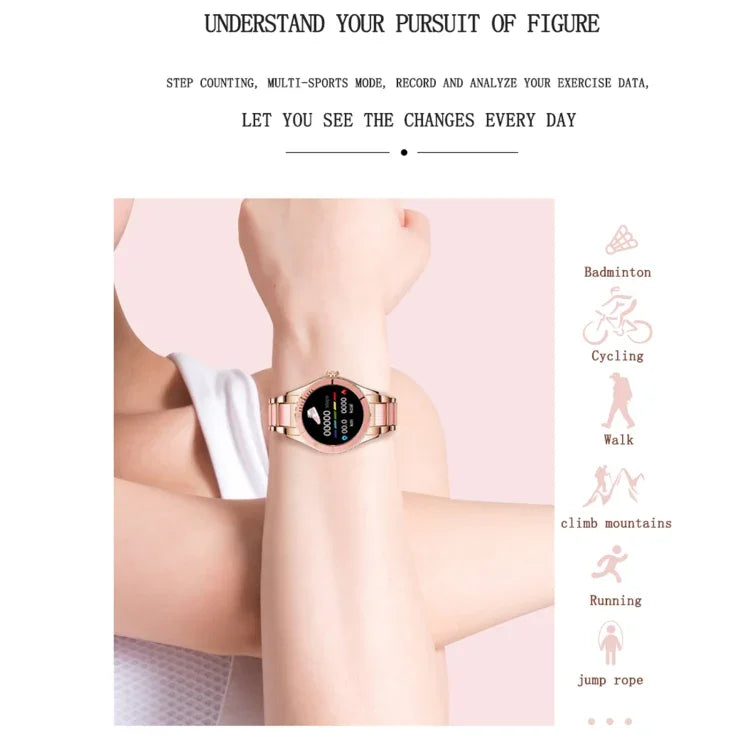 Z73 Pulseira Inteligente com Ecrã Tátil de 1,09 polegadas, Suporta Monitorização do Sono / Monitorização da Frequência Cardíaca / Controlo por Voz / Lembrete do Ciclo Menstrual Feminino