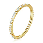 Anel Feminino Fashion Wizard com Diamante em Prata Esterlina S925, 6, 7, 8