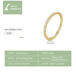 Anel Feminino Fashion Wizard com Diamante em Prata Esterlina S925, 6, 7, 8