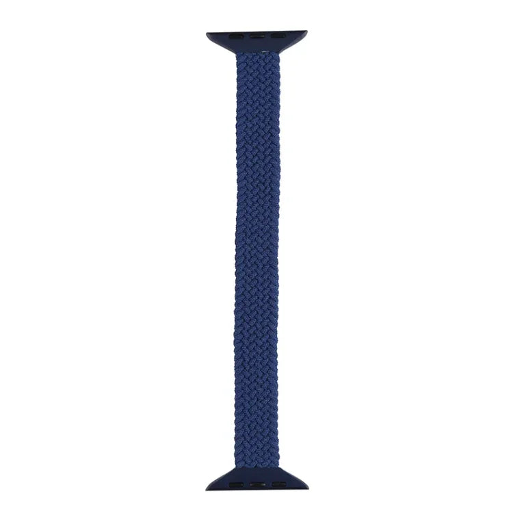 Bracelete de substituição em nylon trançado de uma só volta para cintura pequena para Apple Watch Series, XS 130mm, XS 135mm, 7 41mm / 6&SE&5&4 40mm / 3&2&1 38mm