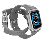 Bracelete integrada de substituição em silicone para Apple Watch Series, Para Apple Watch Series 9&8&7 45mm / SE&6&5&4 44mm / 3&2&1 42mm