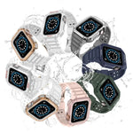 Bracelete integrada de substituição em silicone para Apple Watch Series, Para Apple Watch Series 9&8&7 45mm / SE&6&5&4 44mm / 3&2&1 42mm
