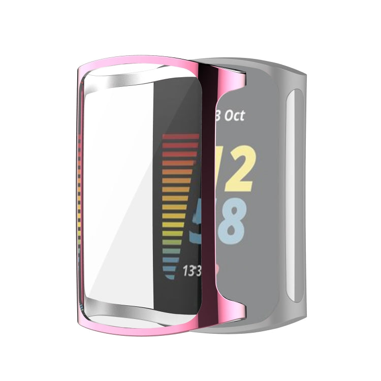 Full Coverage TPU Electroplating Protective Case Cover, For Fitbit Charge 5
