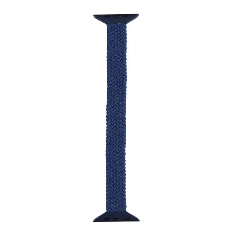 Bracelete de substituição em nylon trançado de uma só volta para cintura pequena para Apple Watch Series 7 41mm / 6&SE&5&4 40mm / 3&2&1 38mm, S 135mm, M 145mm, L 155mm