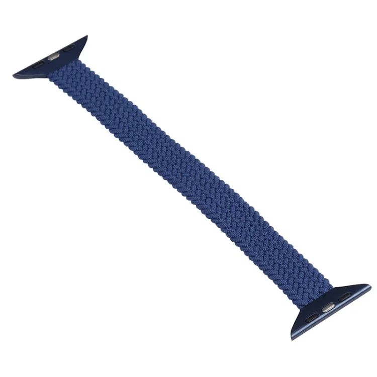 Bracelete de substituição em nylon trançado de uma só volta para cintura pequena para Apple Watch Series 7 41mm / 6&SE&5&4 40mm / 3&2&1 38mm, S 135mm, M 145mm, L 155mm