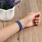 Bracelete de substituição em nylon trançado de uma só volta para cintura pequena para Apple Watch Series 7 41mm / 6&SE&5&4 40mm / 3&2&1 38mm, S 135mm, M 145mm, L 155mm