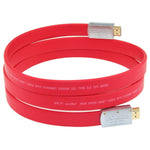 Cabo HDMI plano ULT-unite 4K Ultra HD banhado a ouro, 1m, 1,5m, 2m, 3m, 5m, 6m, 8m, 10m, 12m, 15m, 16m, 17m, 18m, 20m