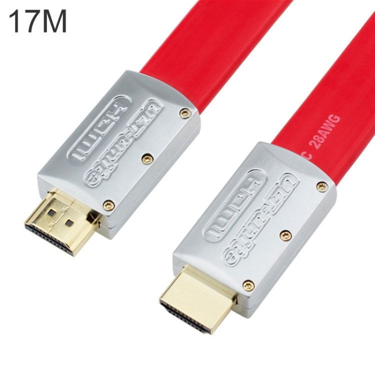Cabo HDMI plano ULT-unite 4K Ultra HD banhado a ouro, 1m, 1,5m, 2m, 3m, 5m, 6m, 8m, 10m, 12m, 15m, 16m, 17m, 18m, 20m