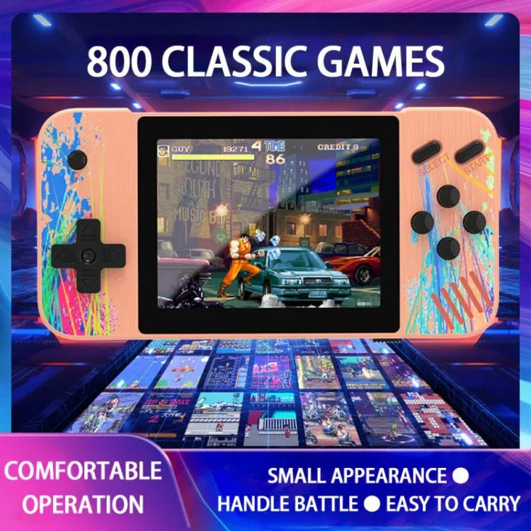 Consola de Jogos Portátil G3 Macaron com Ecrã de 3,5 polegadas para Dois Jogadores, 800 Jogos Integrados, Dois Jogadores / Rosa, Dois Jogadores / Cinzento, Dois Jogadores / Verde, Dois Jogadores / Azul
