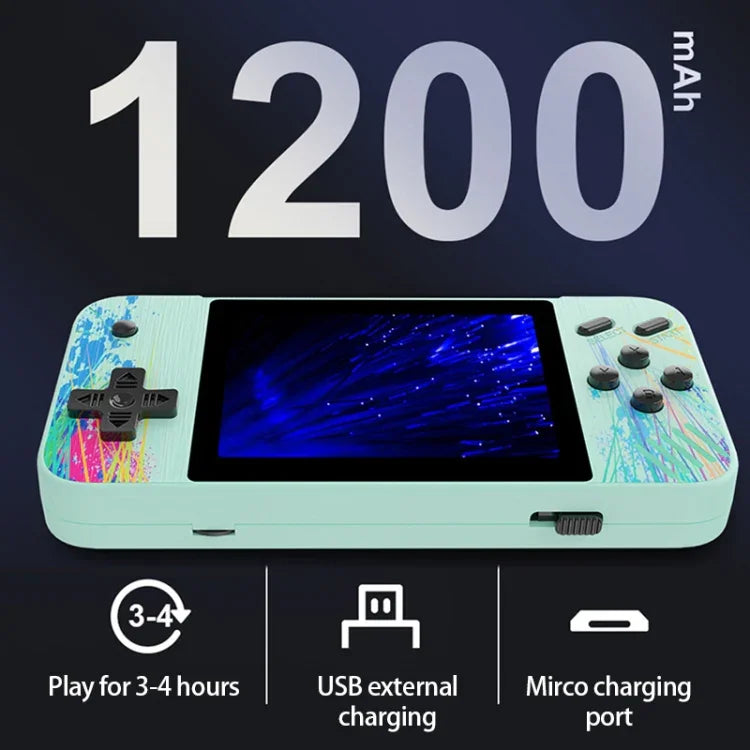 Consola de Jogos Portátil G3 Macaron com Ecrã de 3,5 polegadas para Dois Jogadores, 800 Jogos Integrados, Dois Jogadores / Rosa, Dois Jogadores / Cinzento, Dois Jogadores / Verde, Dois Jogadores / Azul