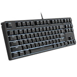 HXSJ L600 87 Teclas Teclado Mecânico com Fios USB-C / Tipo-C Vermelho com Iluminação Fria