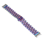 Pulseira de substituição em aço inoxidável com sete contas, Para Samsung Galaxy Watch4 40mm/44mm