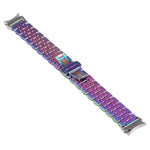 Pulseira de substituição em aço inoxidável com sete contas, Para Samsung Galaxy Watch4 40mm/44mm