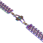 Pulseira de substituição em aço inoxidável com sete contas, Para Samsung Galaxy Watch4 40mm/44mm