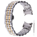 Pulseira de substituição em aço inoxidável com sete contas, Para Samsung Galaxy Watch4 40mm/44mm