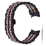 Pulseira de substituição em aço inoxidável com sete contas, Para Samsung Galaxy Watch4 40mm/44mm