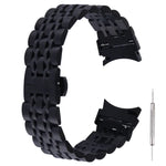 Pulseira de substituição em aço inoxidável com sete contas, Para Samsung Galaxy Watch4 40mm/44mm