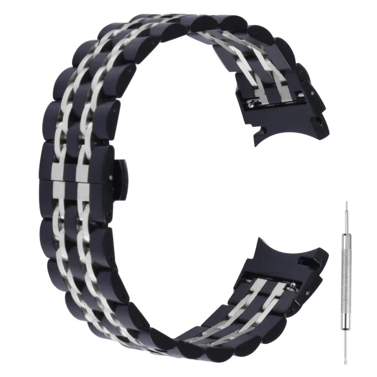 Pulseira de substituição em aço inoxidável com sete contas, Para Samsung Galaxy Watch4 40mm/44mm