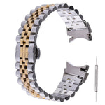 Pulseira de substituição em aço inoxidável com cinco contas, Para Samsung Galaxy Watch4 40mm/44mm