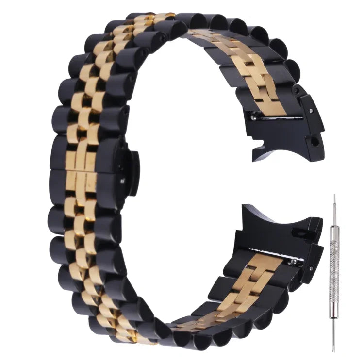 Pulseira de substituição em aço inoxidável com cinco contas, Para Samsung Galaxy Watch4 40mm/44mm