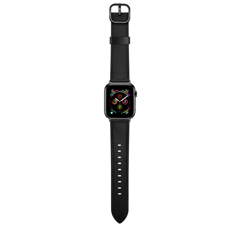 Pulseira substituta de couro para Apple Watch Series 7 41mm / 6&SE&5&4 40mm / 3&2&1 38mm, 7 45mm / 6&SE&5&4 44mm / 3&2&1 42mm