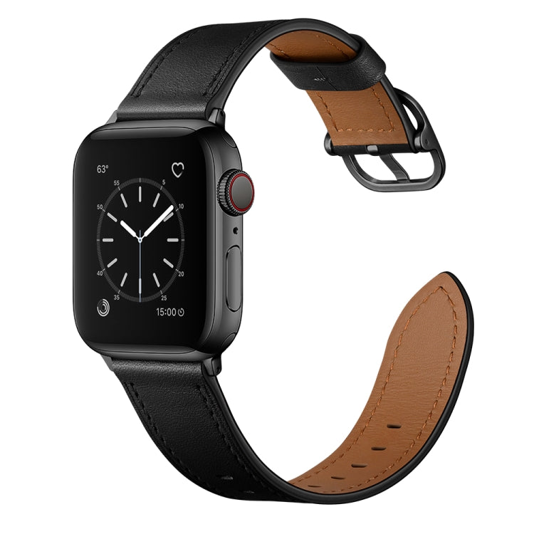 Pulseira substituta de couro para Apple Watch Series 7 41mm / 6&SE&5&4 40mm / 3&2&1 38mm, 7 45mm / 6&SE&5&4 44mm / 3&2&1 42mm