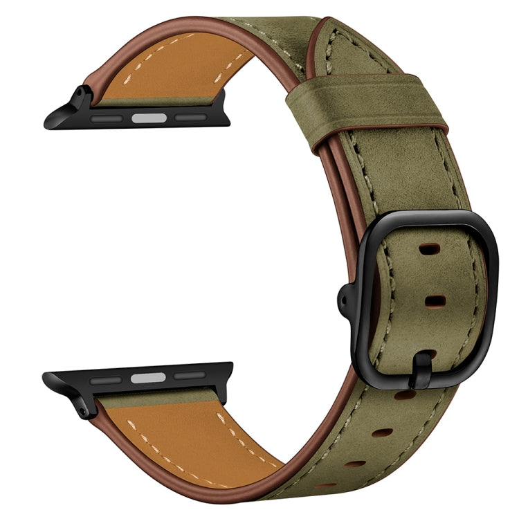 Pulseira substituta de couro para Apple Watch Series 7 41mm / 6&SE&5&4 40mm / 3&2&1 38mm, 7 45mm / 6&SE&5&4 44mm / 3&2&1 42mm