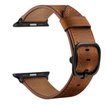 Pulseira substituta de couro para Apple Watch Series 7 41mm / 6&SE&5&4 40mm / 3&2&1 38mm, 7 45mm / 6&SE&5&4 44mm / 3&2&1 42mm