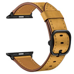 Pulseira substituta de couro para Apple Watch Series 7 41mm / 6&SE&5&4 40mm / 3&2&1 38mm, 7 45mm / 6&SE&5&4 44mm / 3&2&1 42mm