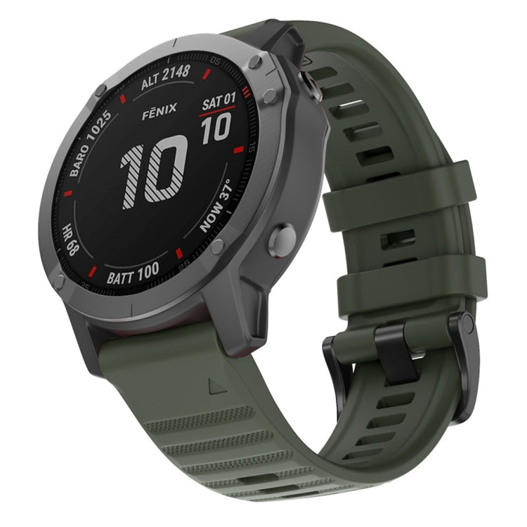 For Garmin Fenix 6X 26mm Silicone Smart Watch Replacement Strap Wristband