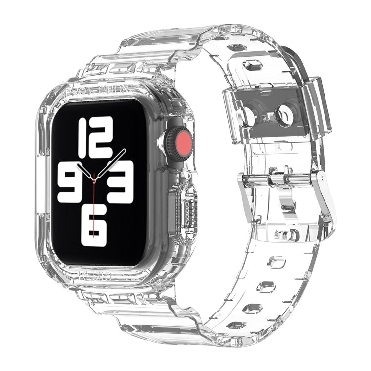 Pulseira Substituta Integrada em TPU Transparente Glacier, Para Apple Watch Series 7 45mm, Para Apple Watch Series 7 41mm