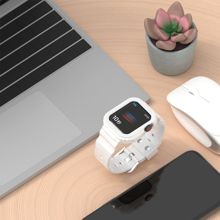 Pulseira Substituta Integrada em TPU Transparente Glacier, Para Apple Watch Series 7 45mm, Para Apple Watch Series 7 41mm