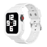 Pulseira Substituta Integrada em TPU Transparente Glacier, Para Apple Watch Series 7 45mm, Para Apple Watch Series 7 41mm