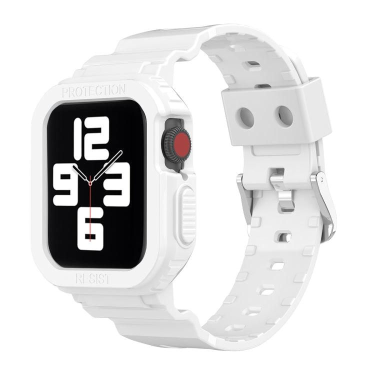 Pulseira Substituta Integrada em TPU Transparente Glacier, Para Apple Watch Series 7 45mm, Para Apple Watch Series 7 41mm
