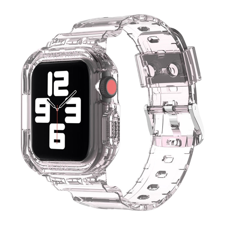 Pulseira Substituta Integrada em TPU Transparente Glacier, Para Apple Watch Series 7 45mm, Para Apple Watch Series 7 41mm