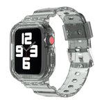 Pulseira Substituta Integrada em TPU Transparente Glacier, Para Apple Watch Series 7 45mm, Para Apple Watch Series 7 41mm