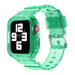 Pulseira Substituta Integrada em TPU Transparente Glacier, Para Apple Watch Series 7 45mm, Para Apple Watch Series 7 41mm