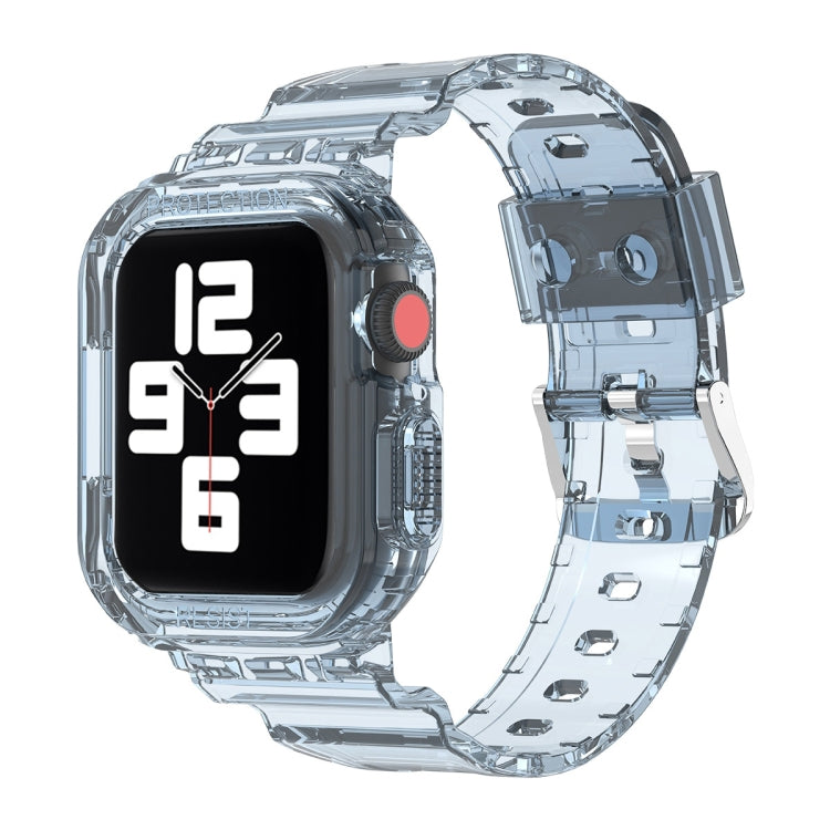 Pulseira Substituta Integrada em TPU Transparente Glacier, Para Apple Watch Series 7 45mm, Para Apple Watch Series 7 41mm