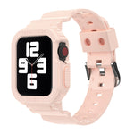 Pulseira Substituta Integrada em TPU Transparente Glacier, Para Apple Watch Series 7 45mm, Para Apple Watch Series 7 41mm