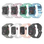 Pulseira Substituta Integrada em TPU Transparente Glacier, Para Apple Watch Series 7 45mm, Para Apple Watch Series 7 41mm