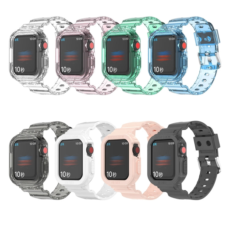 Pulseira Substituta Integrada em TPU Transparente Glacier, Para Apple Watch Series 7 45mm, Para Apple Watch Series 7 41mm